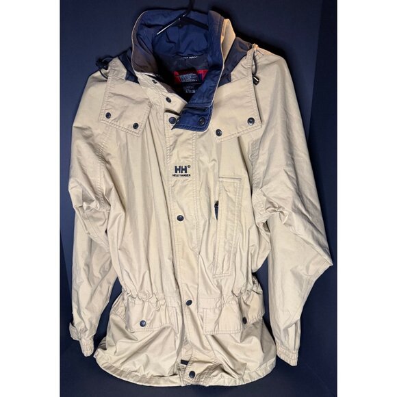 Vtg Helly Hansen Jacket Mens M Hooded Parka Ski Snowbaord - Picture 1 of 5